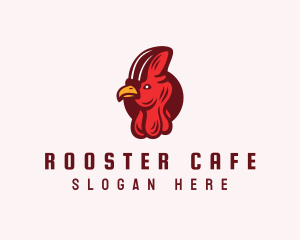 Rooster Turkey Head logo design