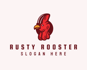 Rooster Turkey Head logo design