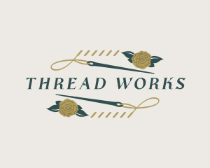 Thread - Needle Thread Stitch logo design