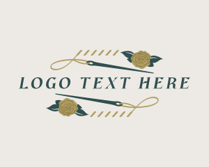 Thimble - Needle Thread Stitch logo design