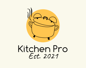 Kitchen Pot Alarm logo design