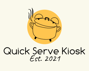 Kitchen Pot Alarm logo design