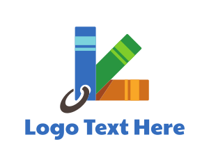Bookmark - Book Label Tags logo design