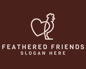 Chicken Heart Poultry logo design