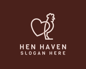 Chicken Heart Poultry logo design