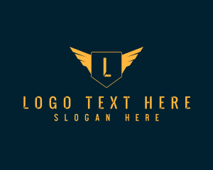 Fly - Wing Shield Forwarding Logistics logo design