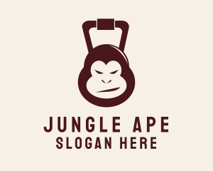 Ape - Angry Ape Kettlebell logo design
