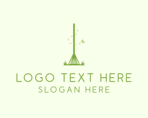 Hedge Shears - Landscaping Garden Rake logo design
