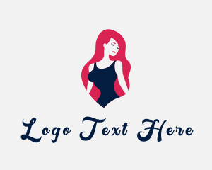 Adult App - Female Adult Bikini logo design