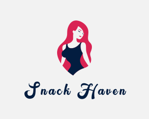 Female Adult Bikini logo design