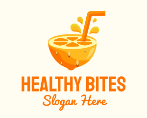 Orange Fruit Juice logo design