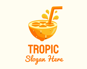 Orange Fruit Juice logo design