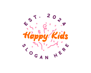 Kiddie Birthday Party logo design