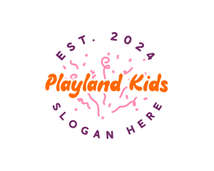 Kiddie Birthday Party logo design