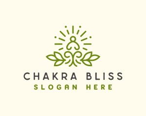 Meditation Chakra Yoga logo design