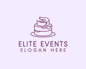 Special - Purple Minimal Cake logo design