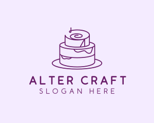 Cake Pastry Dessert logo design