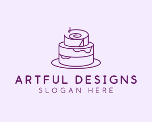 Cake Pastry Dessert logo design