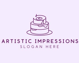 Cake Pastry Dessert logo design