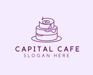 Cake Pastry Dessert logo design