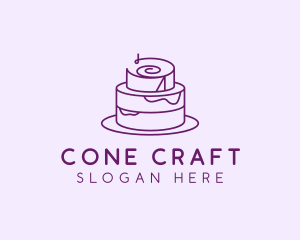 Cake Pastry Dessert logo design