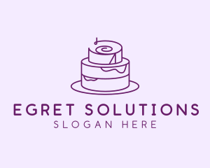 Cake Pastry Dessert logo design