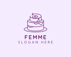 Cake Pastry Dessert logo design