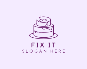 Cake Pastry Dessert logo design