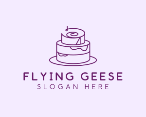 Cake Pastry Dessert logo design