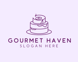 Cake Pastry Dessert logo design