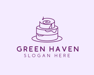 Cake Pastry Dessert logo design