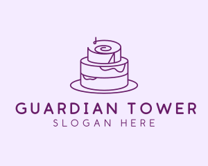 Cake Pastry Dessert logo design