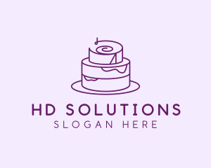 Cake Pastry Dessert logo design