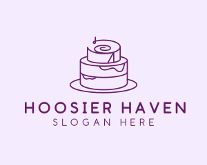 Cake Pastry Dessert logo design