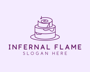 Cake Pastry Dessert logo design