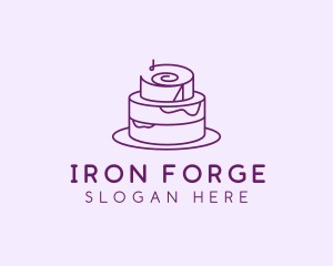 Cake Pastry Dessert logo design