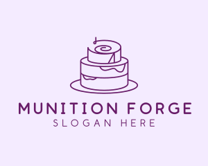 Cake Pastry Dessert logo design