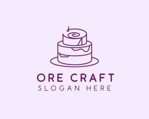 Cake Pastry Dessert logo design