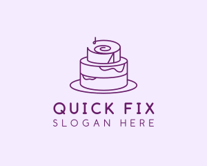 Cake Pastry Dessert logo design