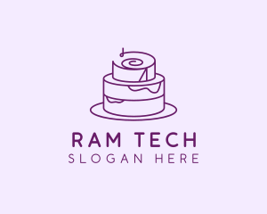 Cake Pastry Dessert logo design