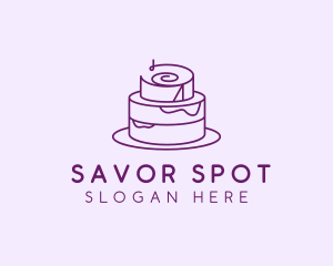 Cake Pastry Dessert logo design