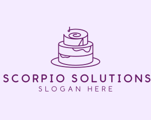 Cake Pastry Dessert logo design