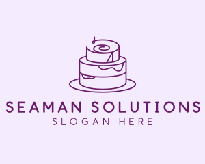 Cake Pastry Dessert logo design