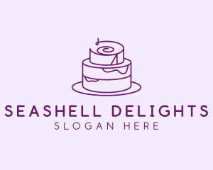 Cake Pastry Dessert logo design