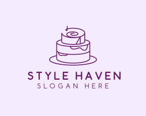 Cake Pastry Dessert logo design