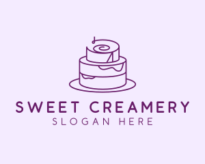 Cake Pastry Dessert logo design