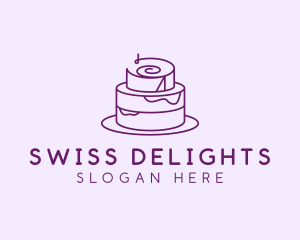 Cake Pastry Dessert logo design