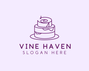 Cake Pastry Dessert logo design