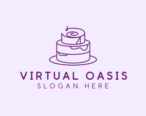 Cake Pastry Dessert logo design