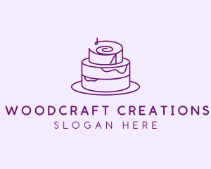 Cake Pastry Dessert logo design